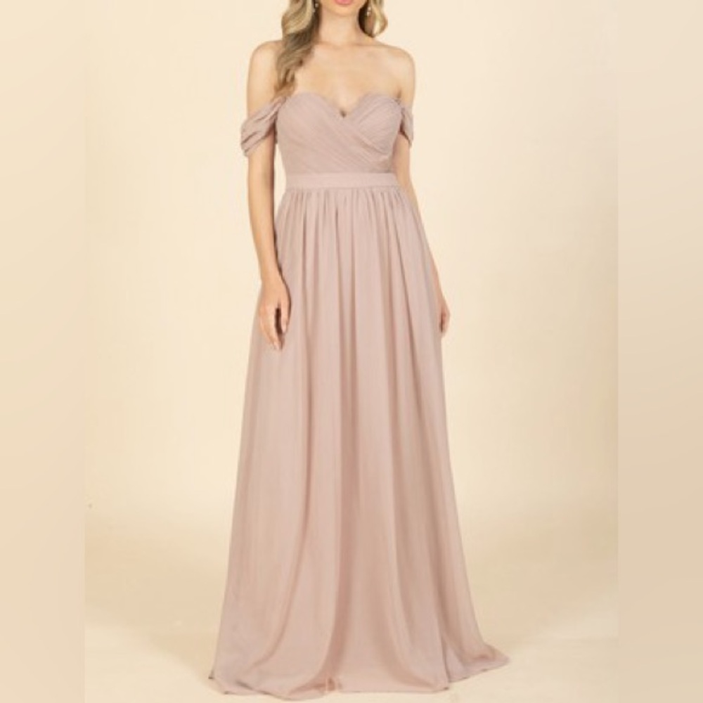 Elegant Pink Evening Gown
